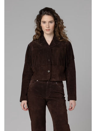 FRINGE REAL SUEDE JACKET- BlankNYC