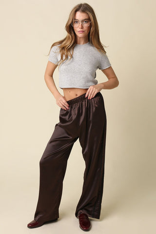 LEE SIDE STRIPE SATIN PANT