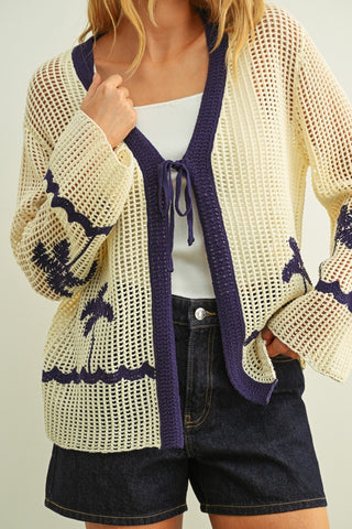 CROCHET KNITTED SUMMER CARDIGAN