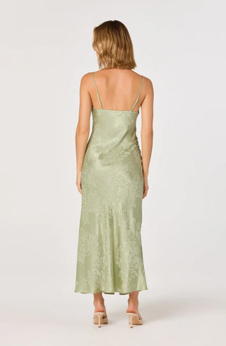astr the label green dress | Sorbae Ruffle Maxi in Dry clean ASTR THE LABEL -TYLA DRESS