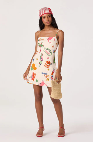 VALENCIA OPEN BACK MINI DRESS- ASTR the Label