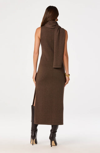 SHYANNE SCARF SWEATER DRESS