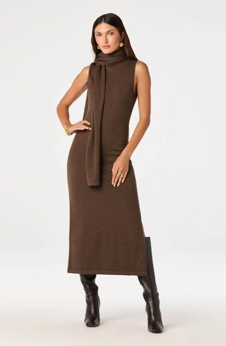 SHYANNE SCARF SWEATER DRESS