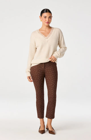 JADYN LACE TRIM SWEATER