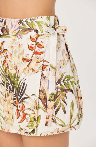 LORELAI FLORAL WRAP SKIRT