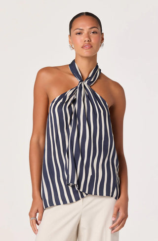 ASTR the Label - CIRA TWIST FRONT HALTER TOP