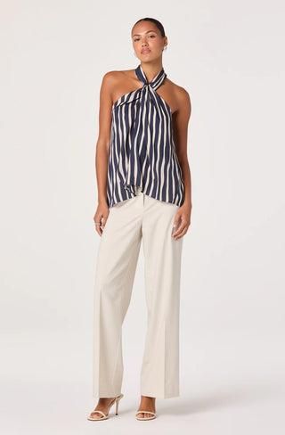 ASTR the Label - CIRA TWIST FRONT HALTER TOP