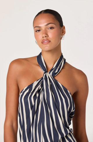 ASTR the Label - CIRA TWIST FRONT HALTER TOP