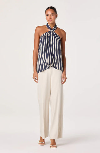 ASTR the Label - CIRA TWIST FRONT HALTER TOP