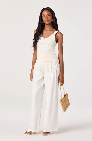 ASTR the Label - KATE FRINGE HEM SWEATER TANK TOP
