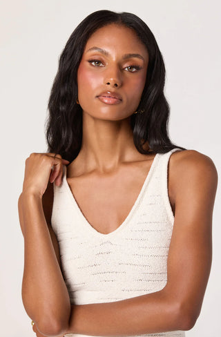ASTR the Label - KATE FRINGE HEM SWEATER TANK TOP