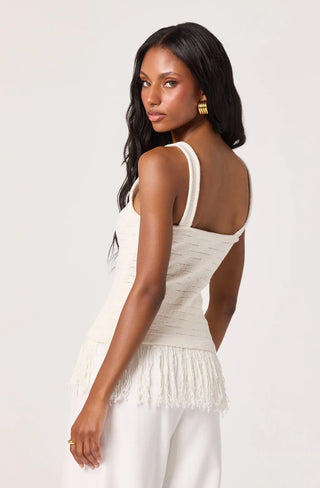 ASTR the Label - KATE FRINGE HEM SWEATER TANK TOP