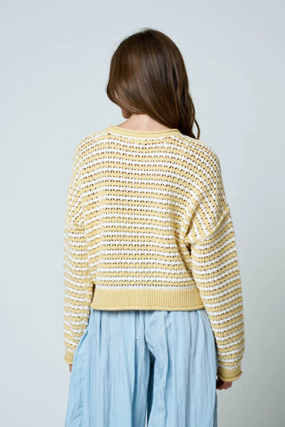 BETH CROCHET KNITTED CARDIGAN SWEATER