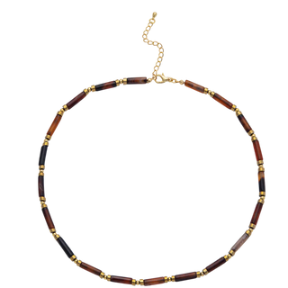 BROWN GEMSTONE NECKLACE