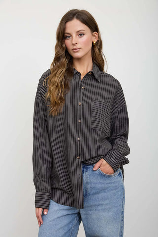 PINSTRIPE BUTTON DOWN SHIRT