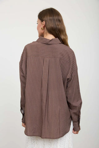 PINSTRIPE BUTTON DOWN SHIRT