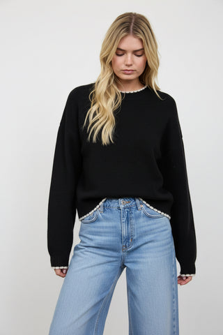 EMMA CONTRAST EDGE SWEATER