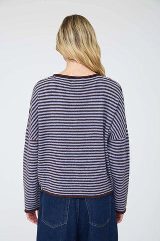 PIPER STRIPE CARDIGAN SWEATER