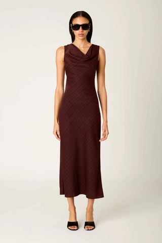 NIA- FAIRFAX OXBLOOD DRESS