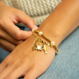 PEARL STRETCH BEADED BRACELET