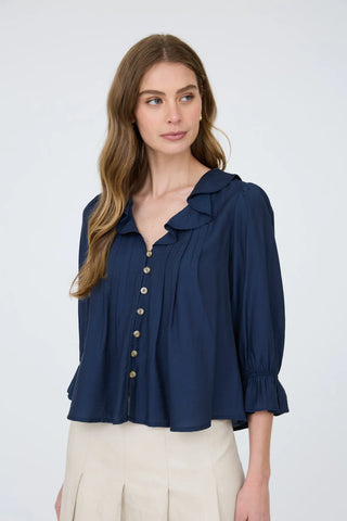 EVER POINT RUFFLED TOP