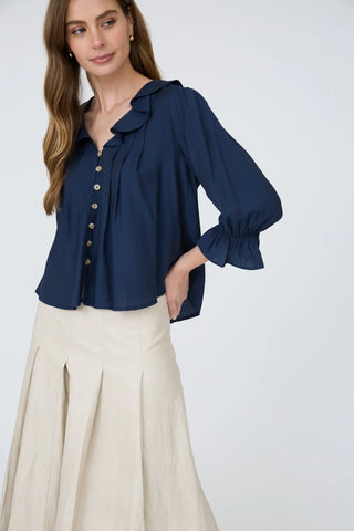 EVER POINT RUFFLED TOP
