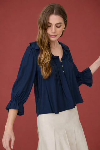 EVER POINT RUFFLED TOP