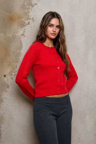 RUBY BUTTON DOWN LONG SLEEVE CARDIGAN