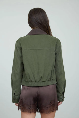 HIGHLAND CONTRAST CORDUROY COLLAR JACKET