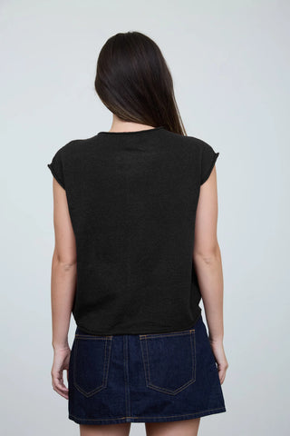 PAIGE SHORT SLEEVE KNIT VEST