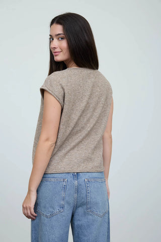 PAIGE SHORT SLEEVE KNIT VEST