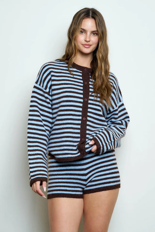 PIPER STRIPED CARDIGAN