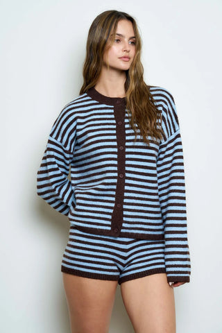 PIPER STRIPED CARDIGAN