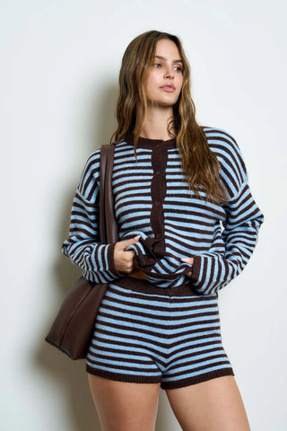 PIPER STRIPED CARDIGAN