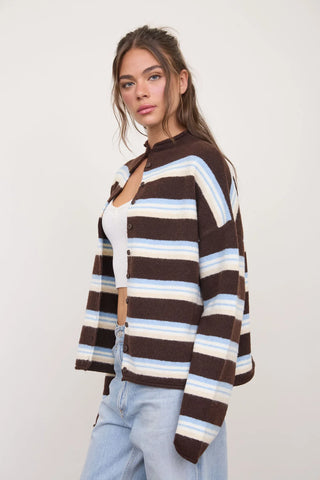 CATHY WIDE STRIPE SWEATER