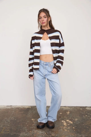 CATHY WIDE STRIPE SWEATER