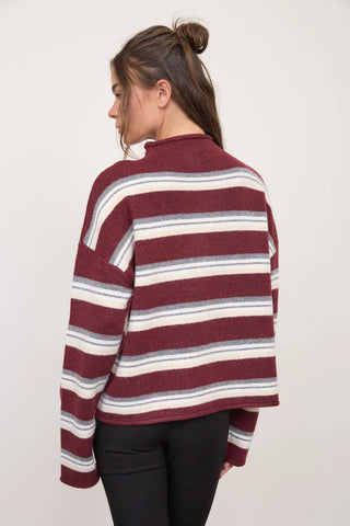 CATHY WIDE STRIPE SWEATER