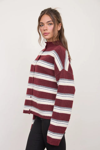 CATHY WIDE STRIPE SWEATER