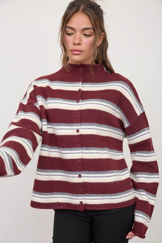 CATHY WIDE STRIPE SWEATER