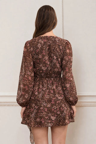 ABRIANA PAISLEY WRAP DRESS