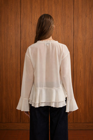 HOLLY RUFFLED FLOWY TOP