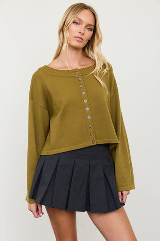 RAGLAN MOSS SWEATER