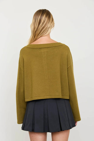 RAGLAN MOSS SWEATER