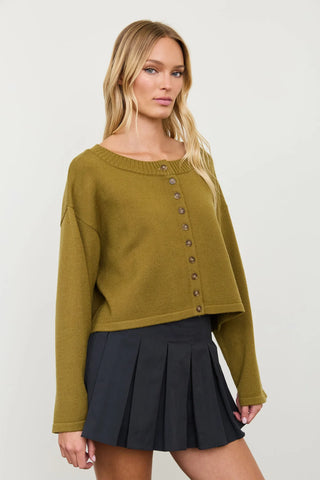 RAGLAN MOSS SWEATER