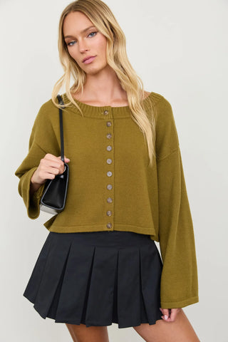 RAGLAN MOSS SWEATER