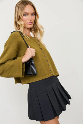 RAGLAN MOSS SWEATER