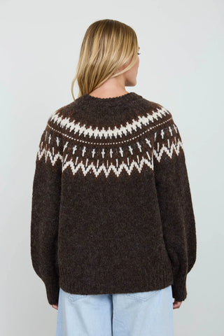 FAIR ISLE CREW NECK SWEATER