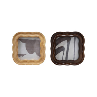 SCALLOPED WOOD PHOTO FRAME