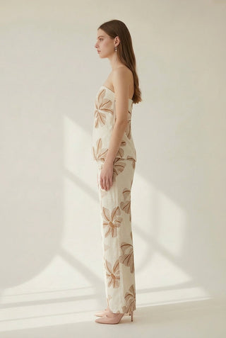 DEDE STRAPLESS HAWAII TOP