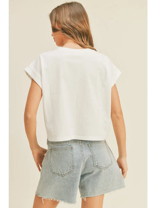 CLARA CUFFED TSHIRT